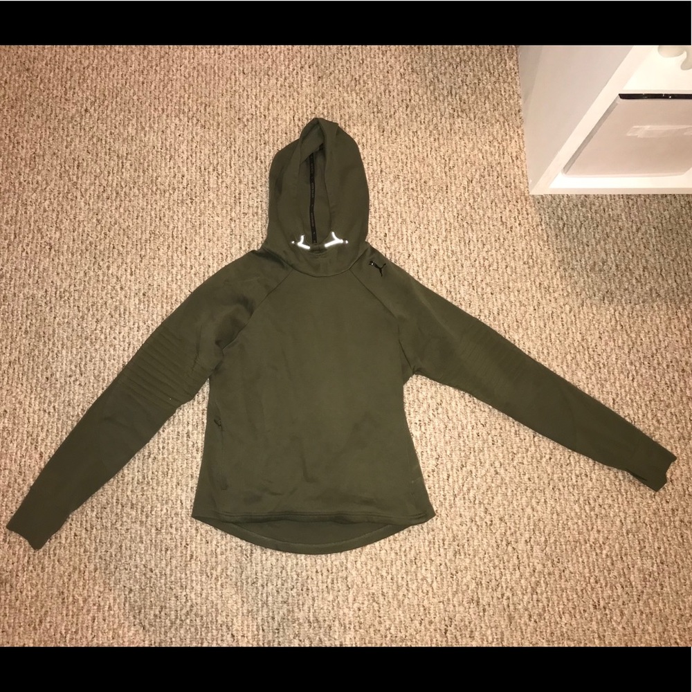 Army Green Puma Sweatshirt